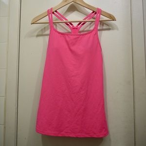 Fabletics Pink Tank // Tahoe Tank In Pink